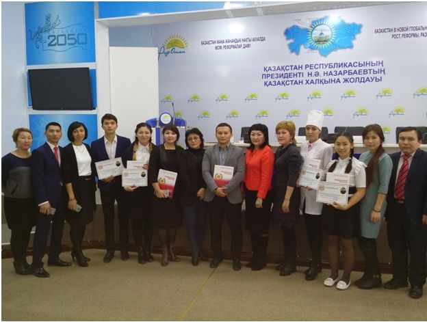 In medical college of the city of Zhezkazgan there have taken place the actions devoted to the 25 anniversary of Independence of the Republic of Kazakhstan within the Republican stocks "Youth for Traditional Values" and "25 noble causes"